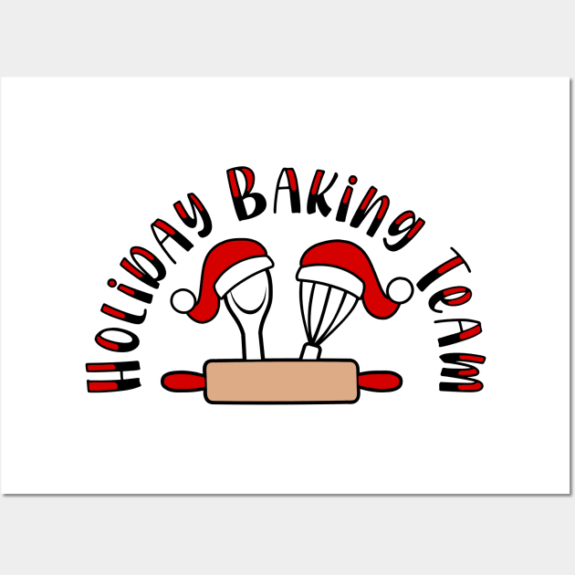 Holiday Baking Team Wall Art by WMKDesign